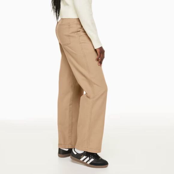 Aritzia Pants - Aritzia Sunday Best Jaden Pant Mid Rise Chino Tan Size 6 Neutral